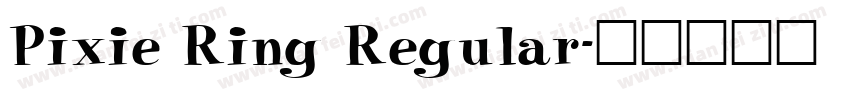 Pixie Ring Regular字体转换
